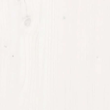 vidaXL Stół jadalniany, biały, 110x55x75 cm, lite drewno sosnowe