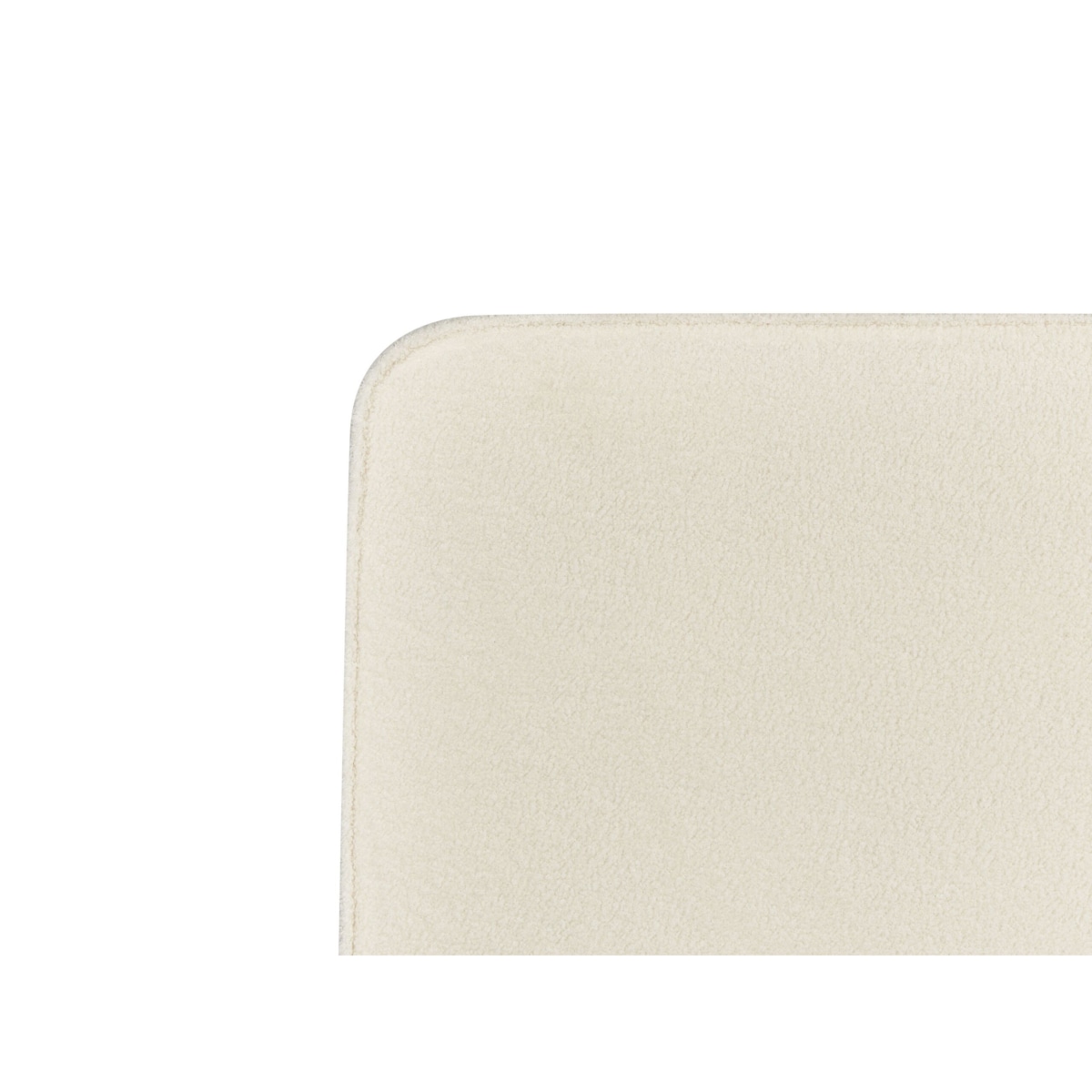 Łóżko boucle 180 x 200 cm kremowe VALOGNES