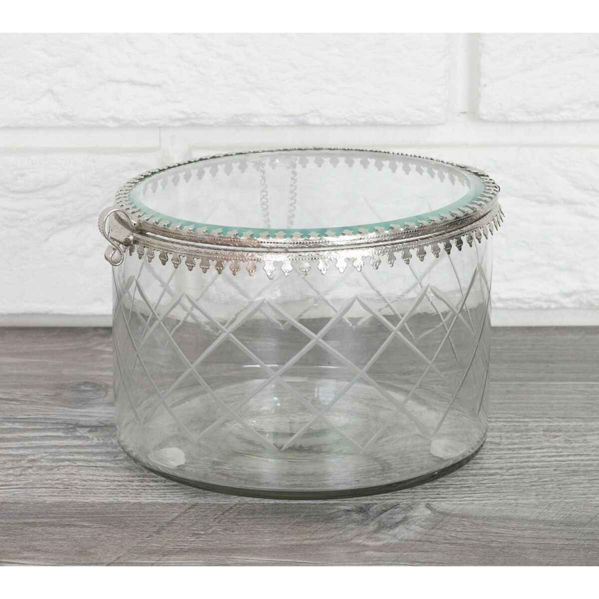 POJEMNIK na drobiazgi SZKLANY retro vintage 13cm