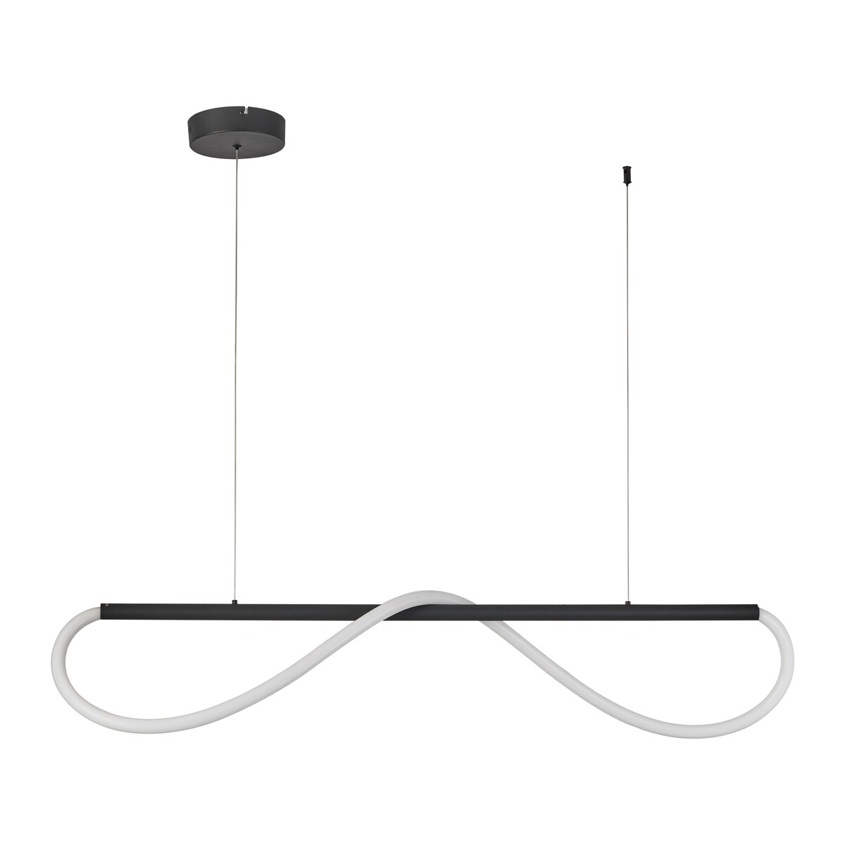 Lampa wisząca Light Prestige Meleca czarna LED CCT 3000K/4000K/6000K