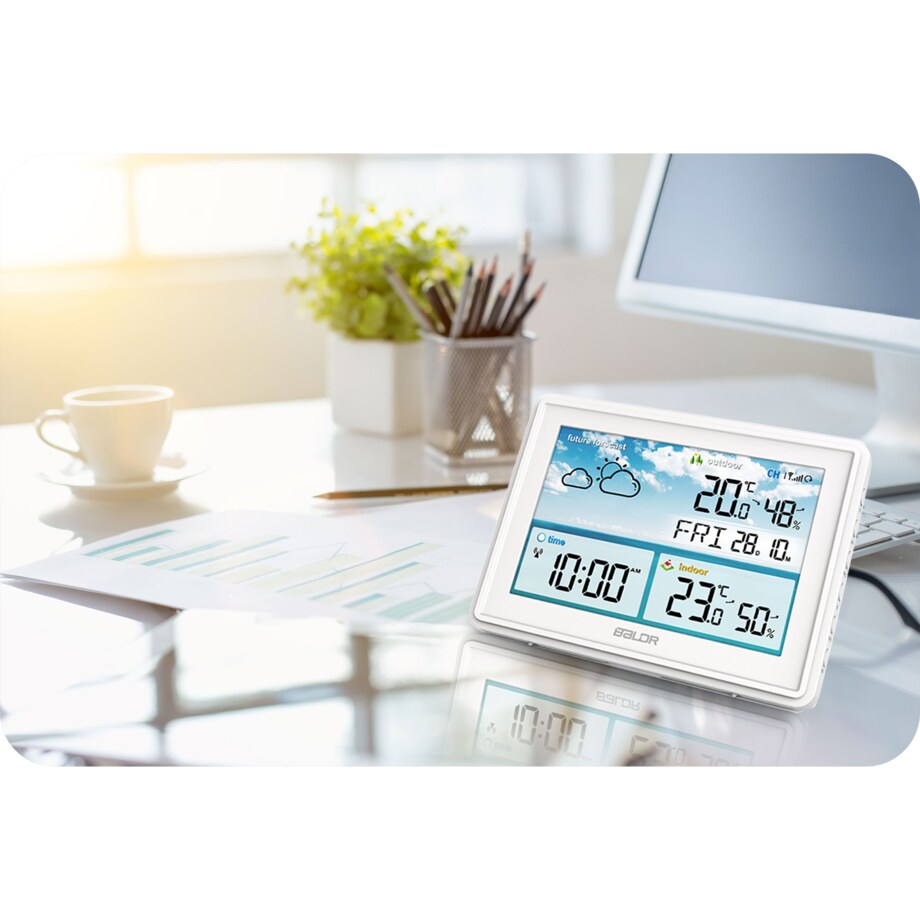 Bezprzewodowa stacja pogodowa pogody higrometr Baldr