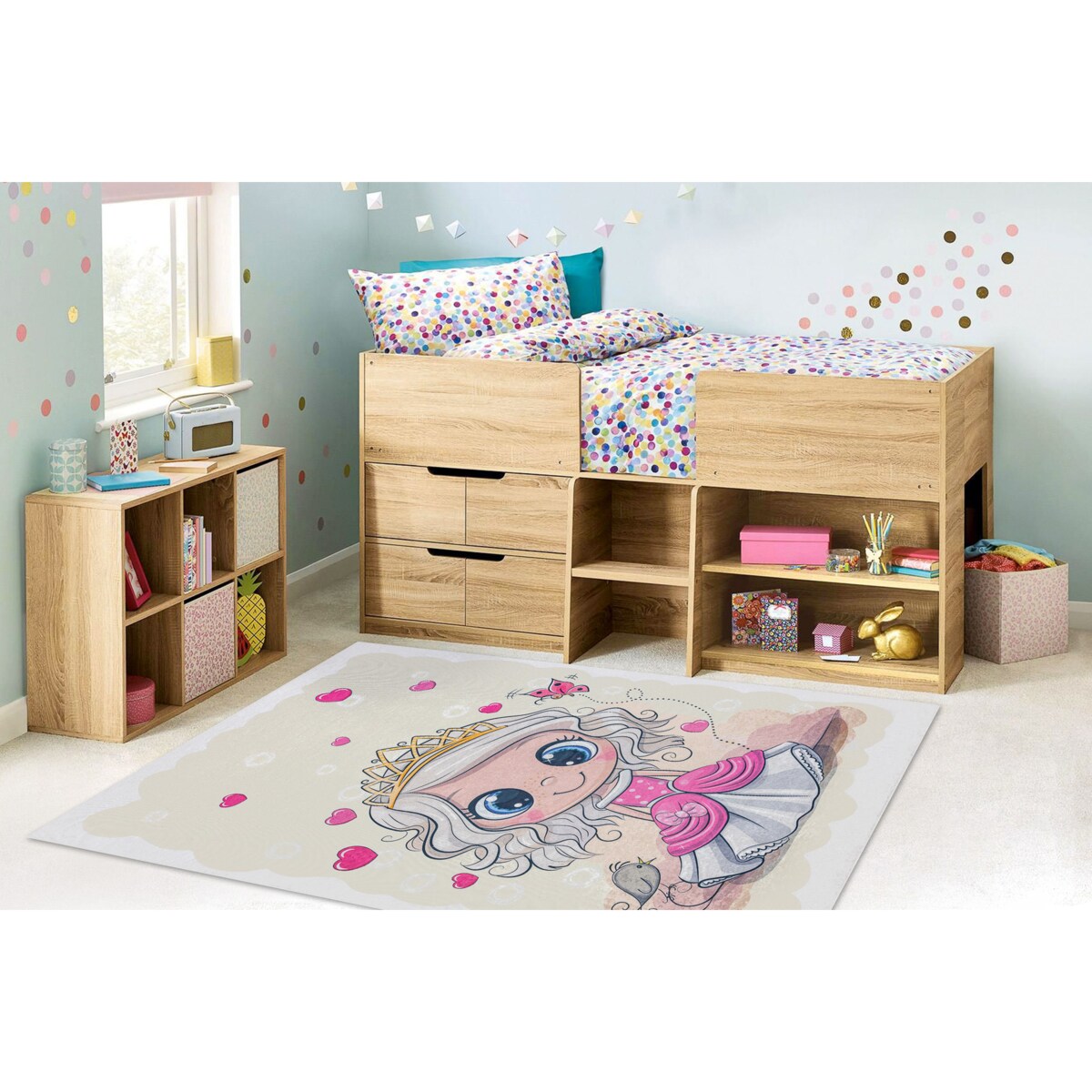 Dywan do prania BAMBINO 43020 Księżniczka, 160x220 cm