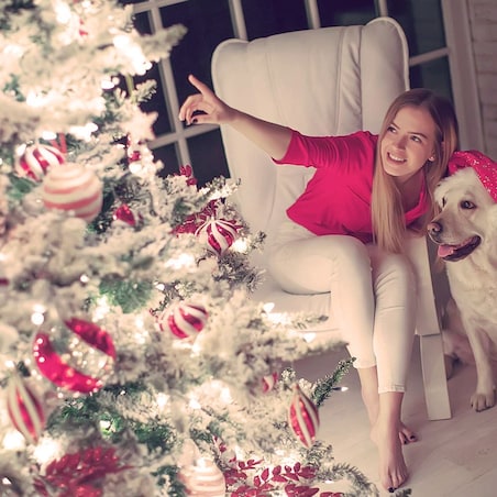 Lampki choinkowe Girlanda LED Śnieżynki