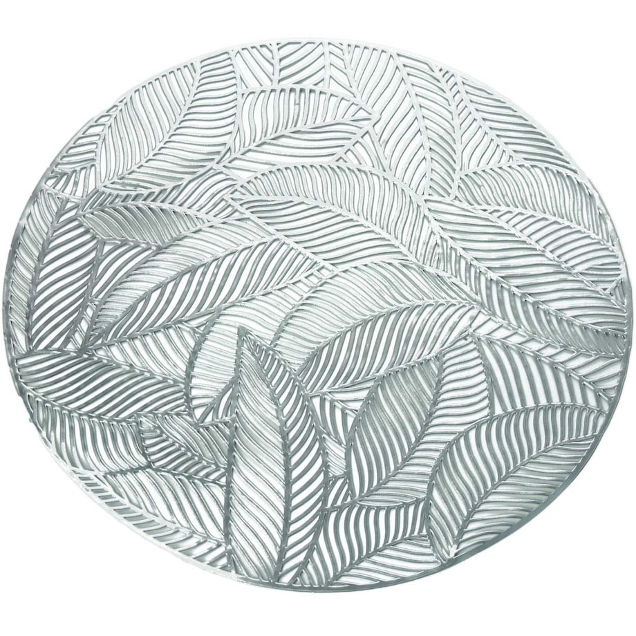 Podkładka Ażurowa Na Stół Okrągła W Listki 37 Cm