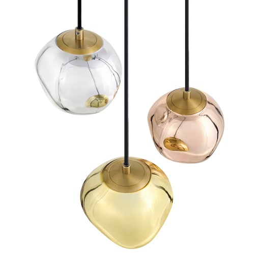 Lampa wisząca 3-punktowa TSHUAPA Szkło Kolorowy