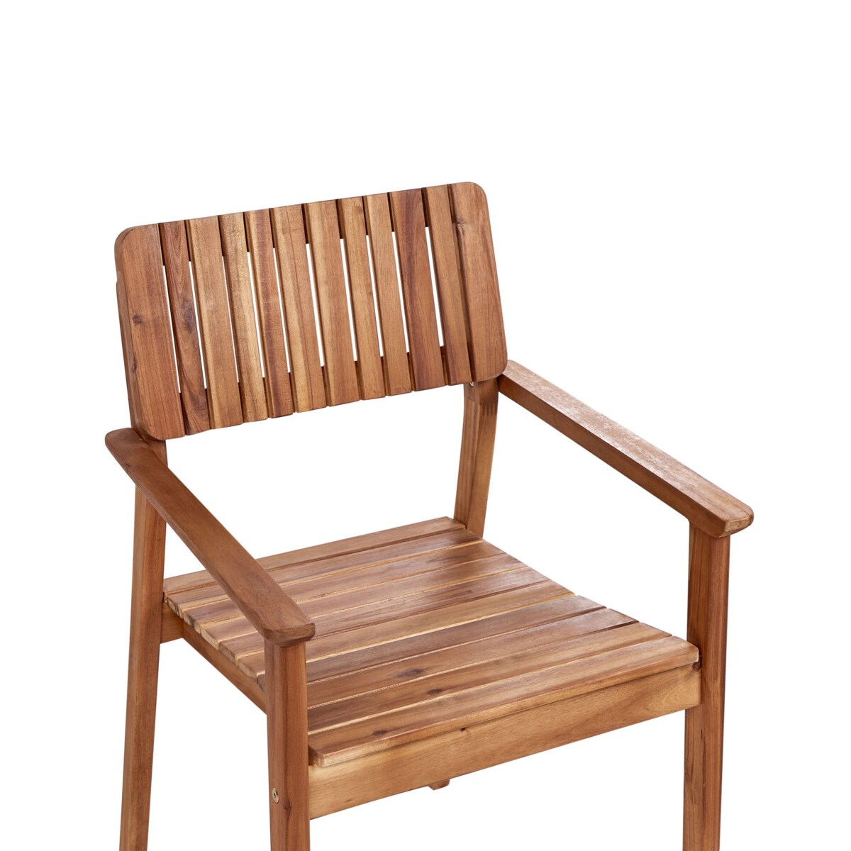 Krzesło ogrodowe Zestaw 2 Drewno Jasne drewno AGELLO