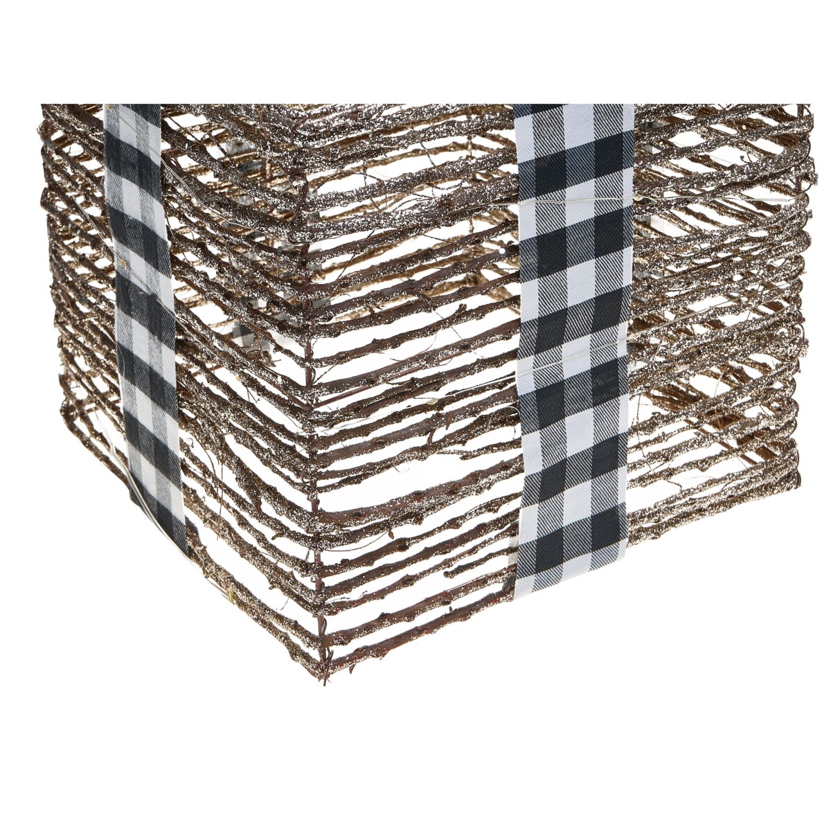 Zestaw 3 dekoracji świątecznych LED ARRESKOV Prezenty świąteczne 20/25/30 cm Brązowy