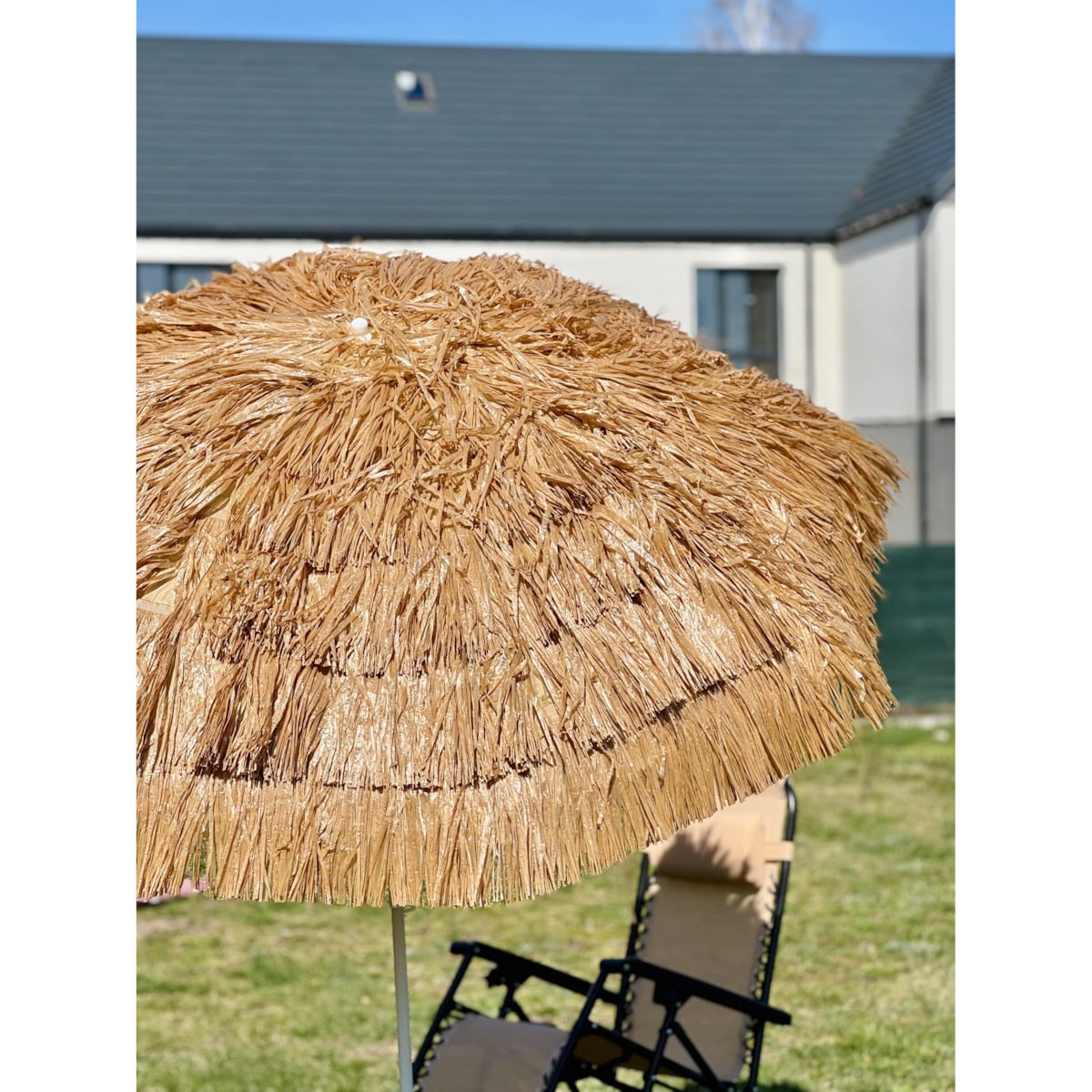Parasol ogrodowy plażowy Havana mocny średnica 180 cm duży składany łamany