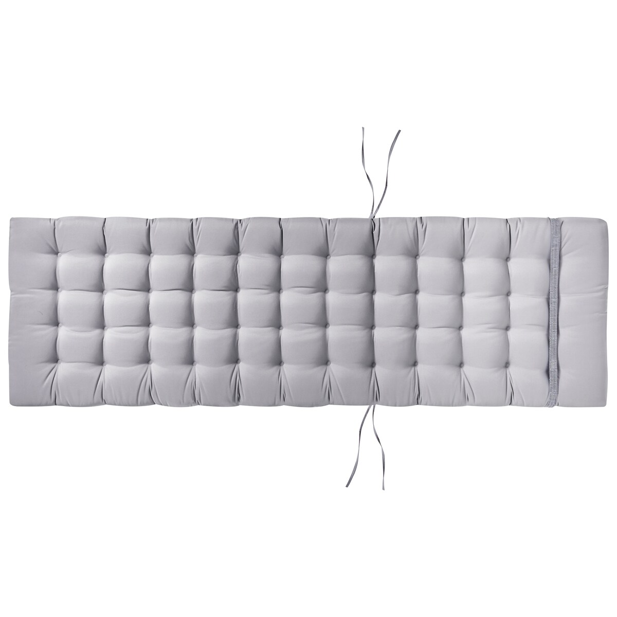 Poduszka na leżak ogrodowy CESANA PREMIUM 192 x 56 cm Jasnoszary