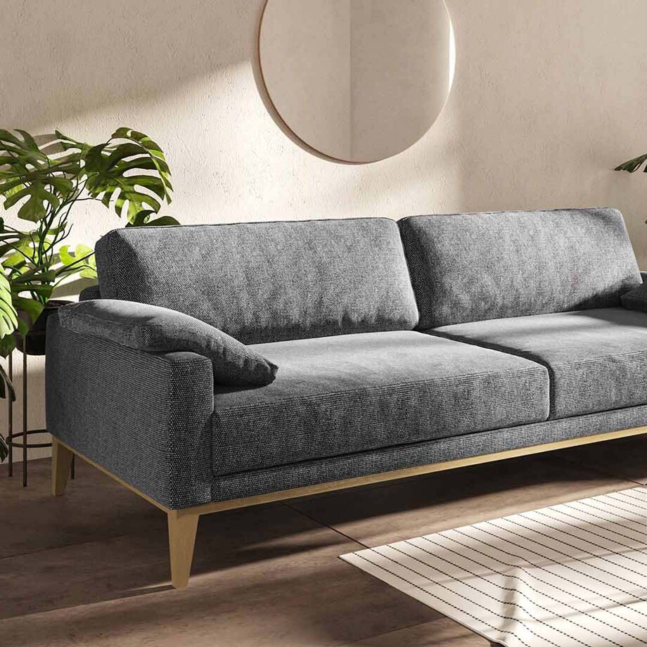 Sofa 3-osobowa Musso - ciemnoszara