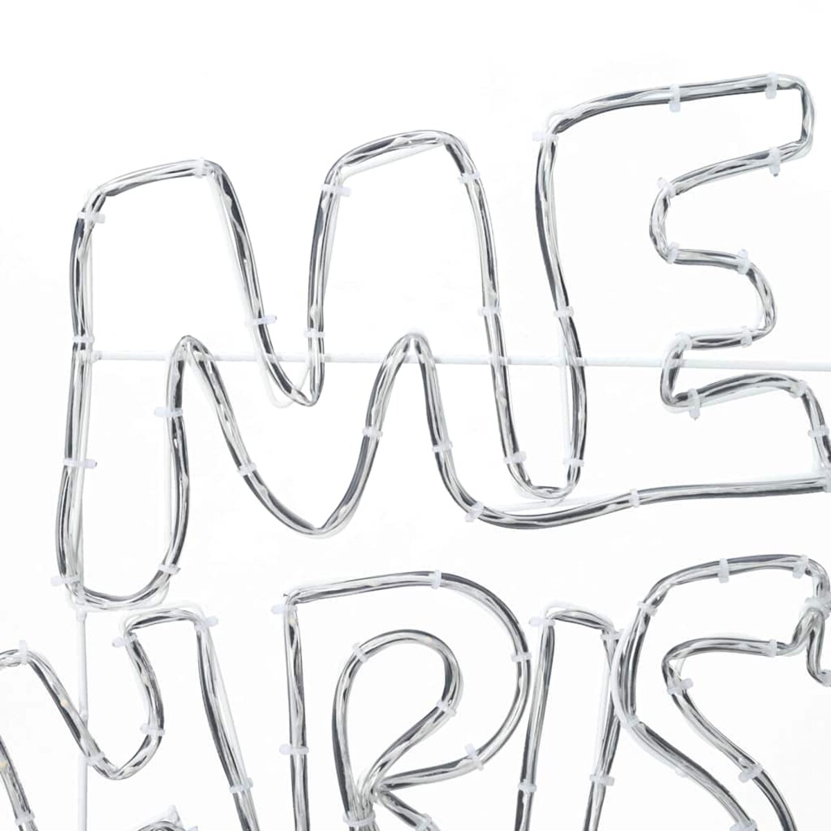 vidaXL Znak Świąteczny z 240 diodami LED Wielokolorowe 100 x 50 cm PVC