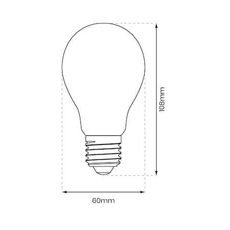 Energooszczędna żarówka filamentowa LED 9W A60 E27 2700K