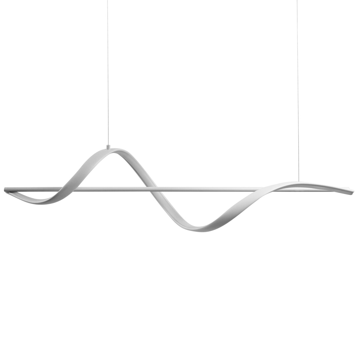 Lampa wisząca LED KHUTTI Z pilotem Ze ściemniaczem Metal Biały