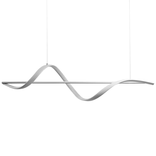 Lampa wisząca LED KHUTTI Z pilotem Ze ściemniaczem Metal Biały