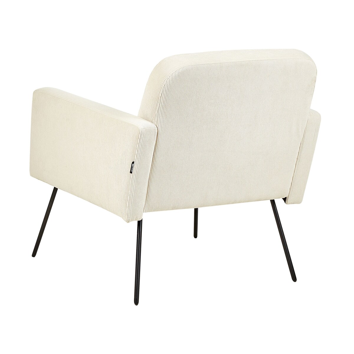 Fotel sztruksowy beżowy NARKEN