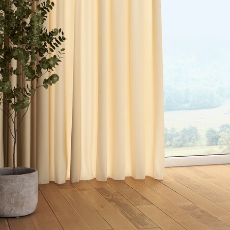 Zasłona na taśmie marszczącej 1 szt. 130x245 kremowy