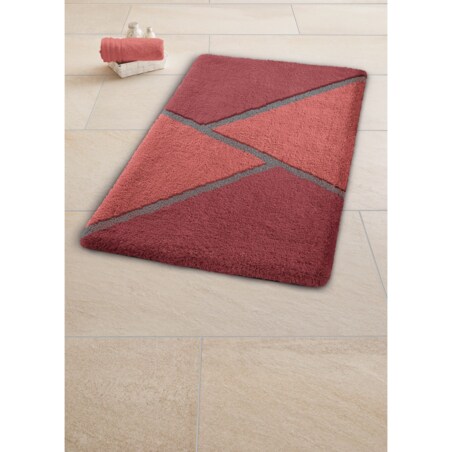 Kleine Wolke Hailey Dywanik łazienkowy czerwony 70x120 cm