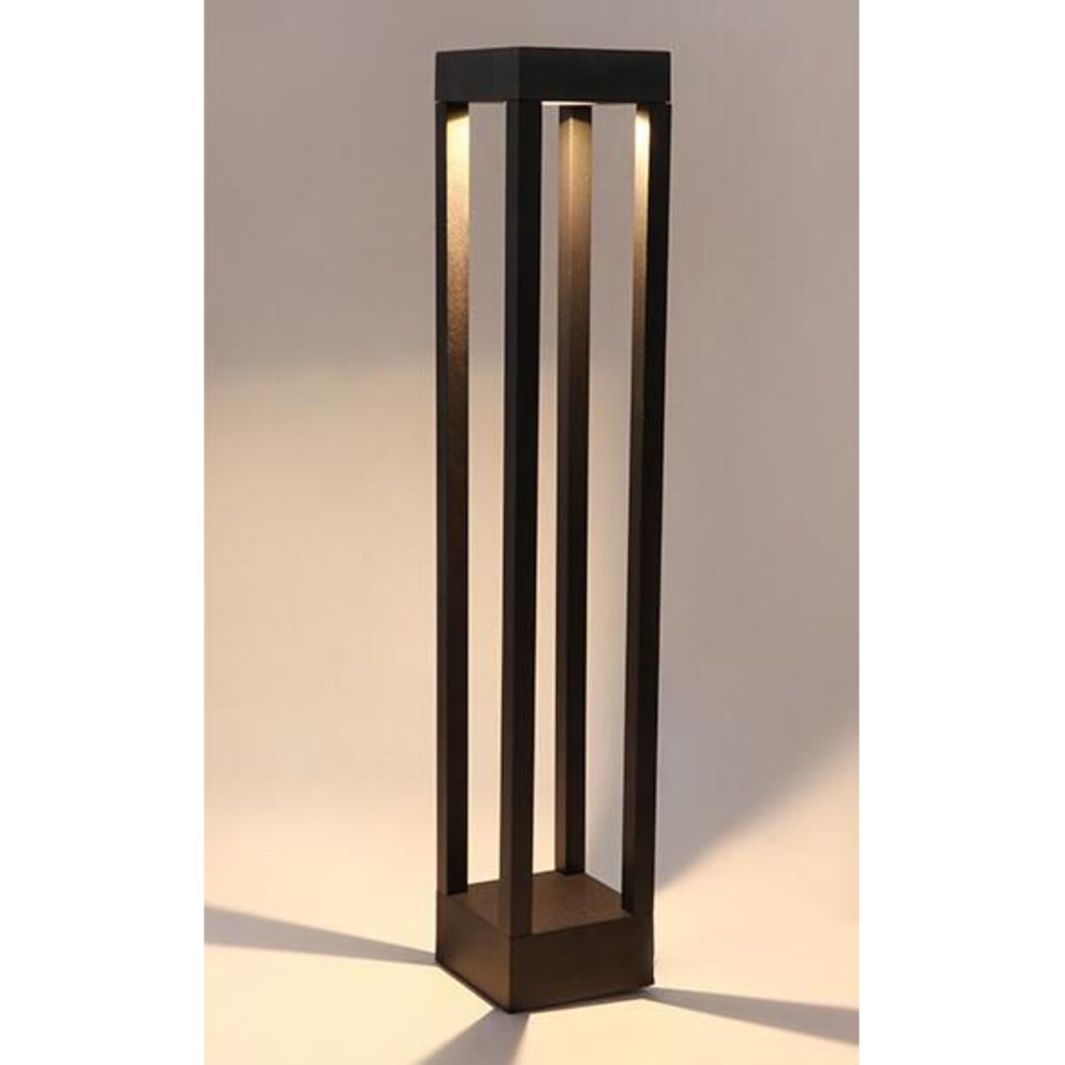 Zewnętrzna LAMPA stojąca QUBE ABIGALI-GLQ600WW 7W prostokątna OPRAWA ogrodowa LED 7W 3000K outdoor IP65 czarna, Abigali