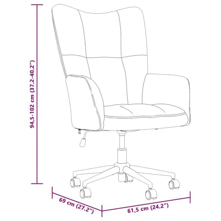 vidaXL Fotel, ciemnoszary, obity aksamitem