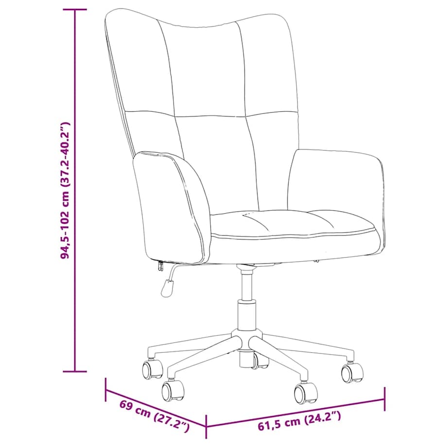 vidaXL Fotel, ciemnoszary, obity aksamitem