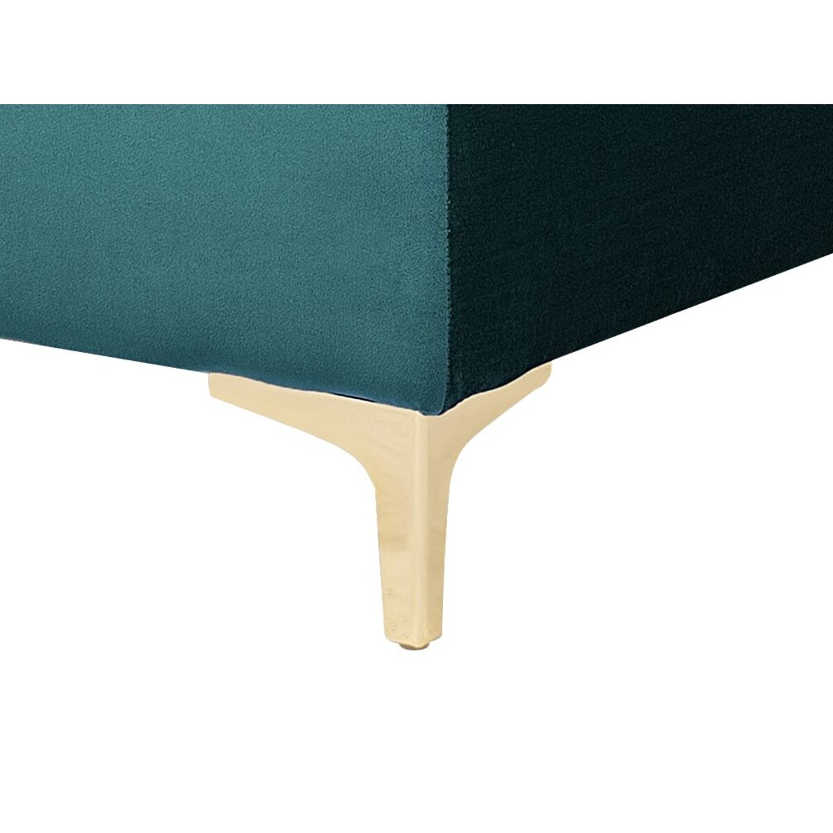 Otomana welurowa zielona ABERDEEN