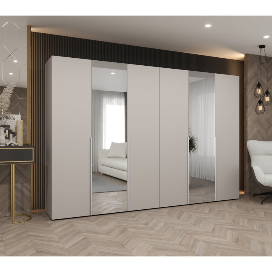 Szafa uchylna otwierana ALICANTE 2 300 wys. 202 cm Kaszmir + u. Kaszmir