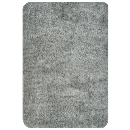 Dywanik łazienkowy URLANA Szary 60 x 90 cm Mikrofibra
