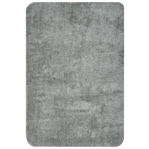 Dywanik łazienkowy URLANA Szary 60 x 90 cm Mikrofibra
