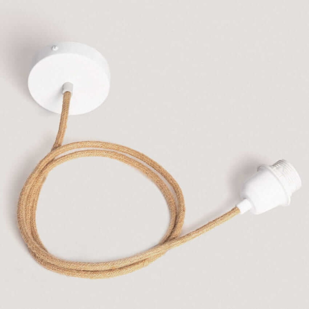 Okrągła lampa wisząca Boho ABR-NLW31XL-BH-E27 Abruzzo ratan naturalny