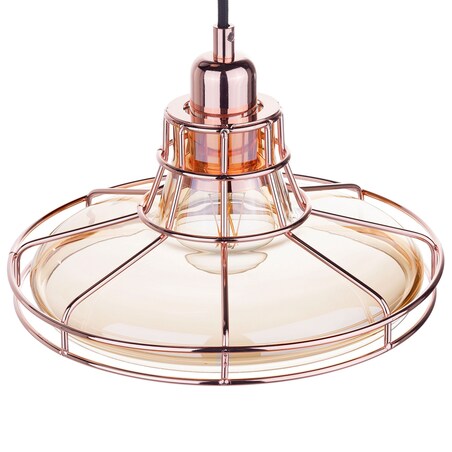 Lampa wisząca TORRE Szkło Miedziany