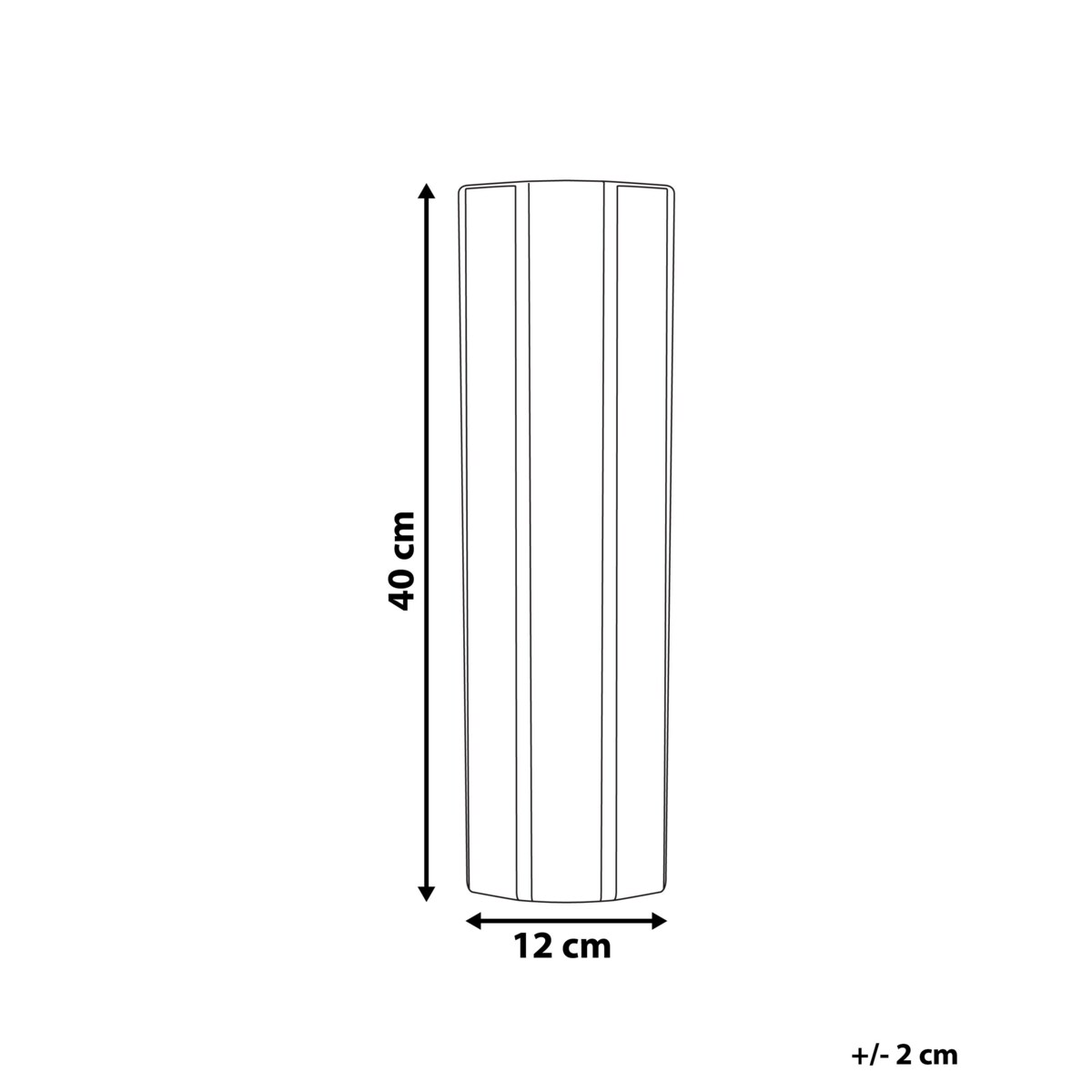 Wazon na kwiaty ceramiczny biały ESTELLA