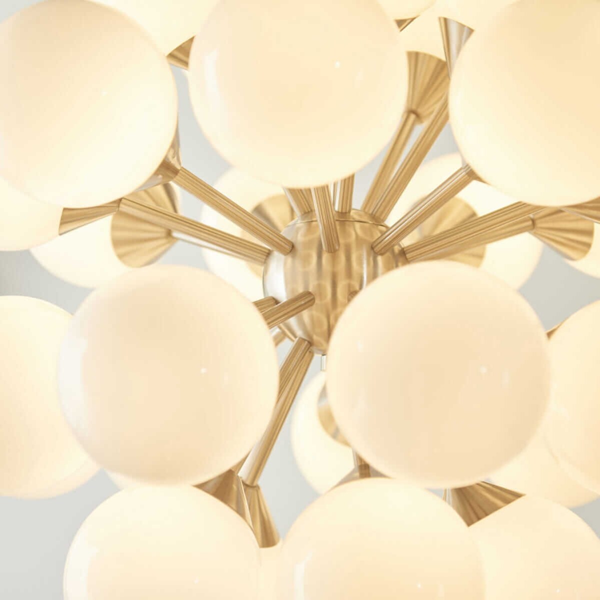 Molekułowa lampa wisząca Oscar 77587 Endon wielopunktowa biała nikiel