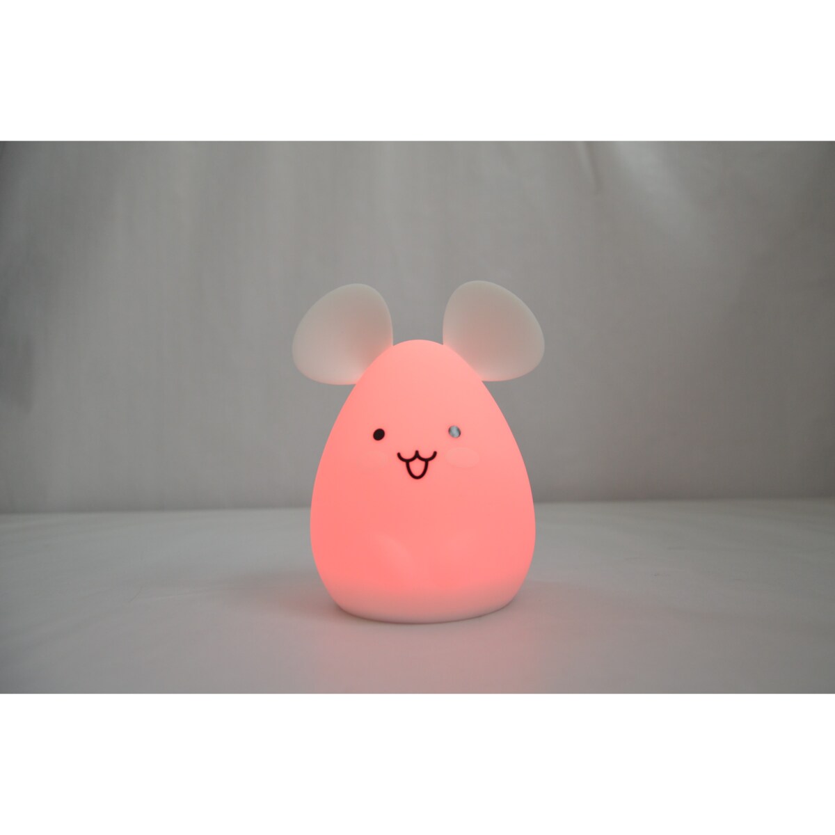 InnoGIO GIOmouse silikonowa lampka mysz LED dotykowa dla dzieci, 8 kolorów ładowana