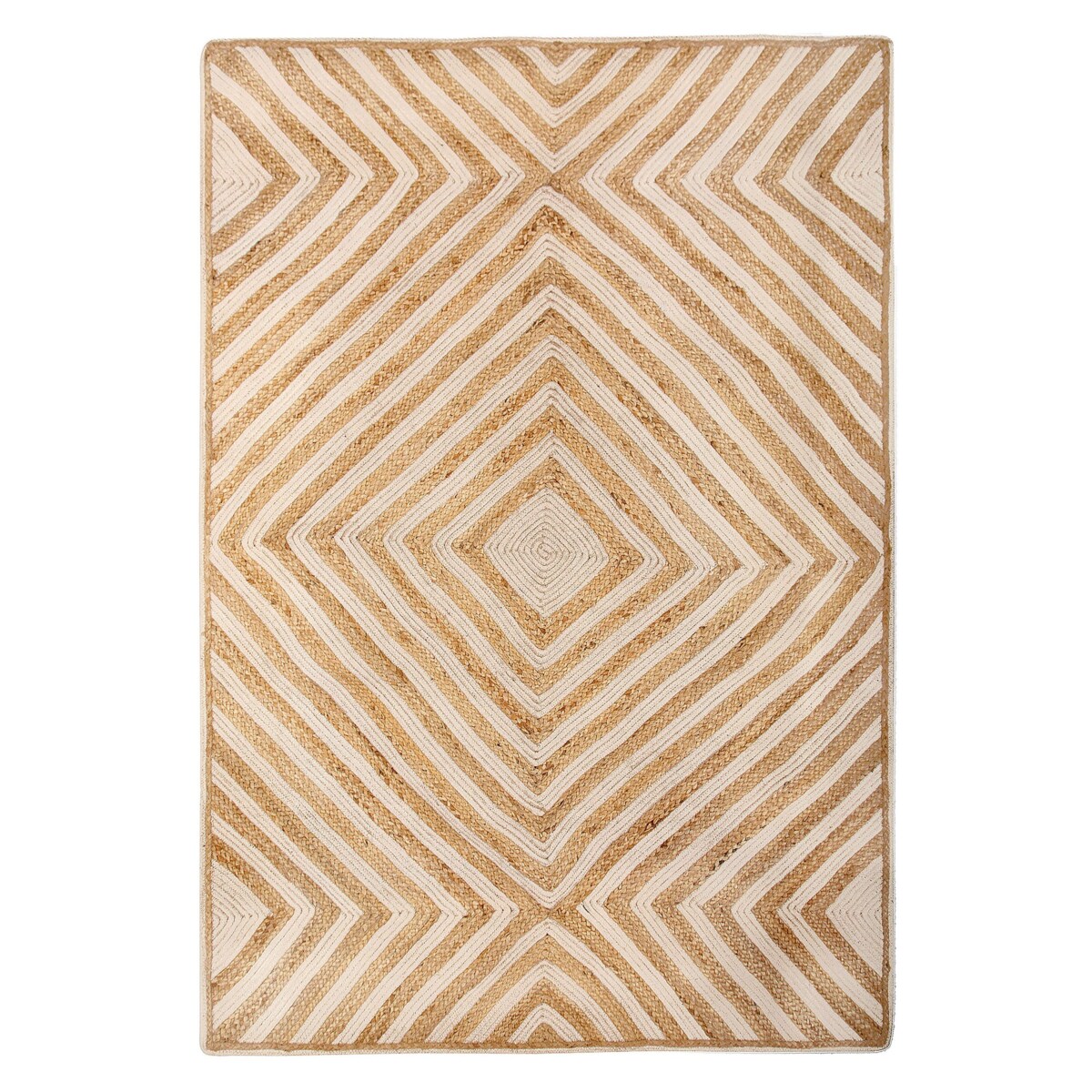 Dywan bawełniany 140 x 200 cm beżowy PIRLI