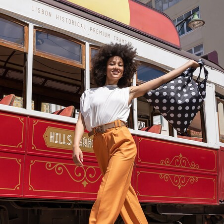 Siatka MINI MAXI SHOPPER, dots white