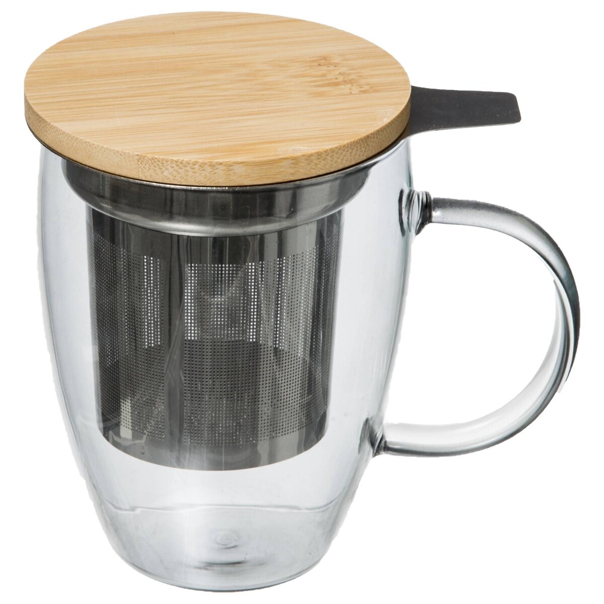 Kubek z zaparzaczem ARHA, 400 ml, szkło