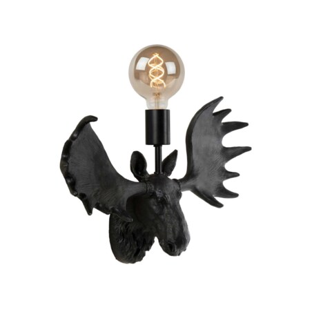 LAMPA ścienna EXTRAVAGANZA MOOSE 47209/01/30 Lucide designerska OPRAWA kinkiet łoś dekoracyjny czarny