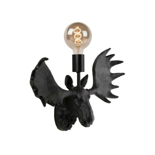 LAMPA ścienna EXTRAVAGANZA MOOSE 47209/01/30 Lucide designerska OPRAWA kinkiet łoś dekoracyjny czarny