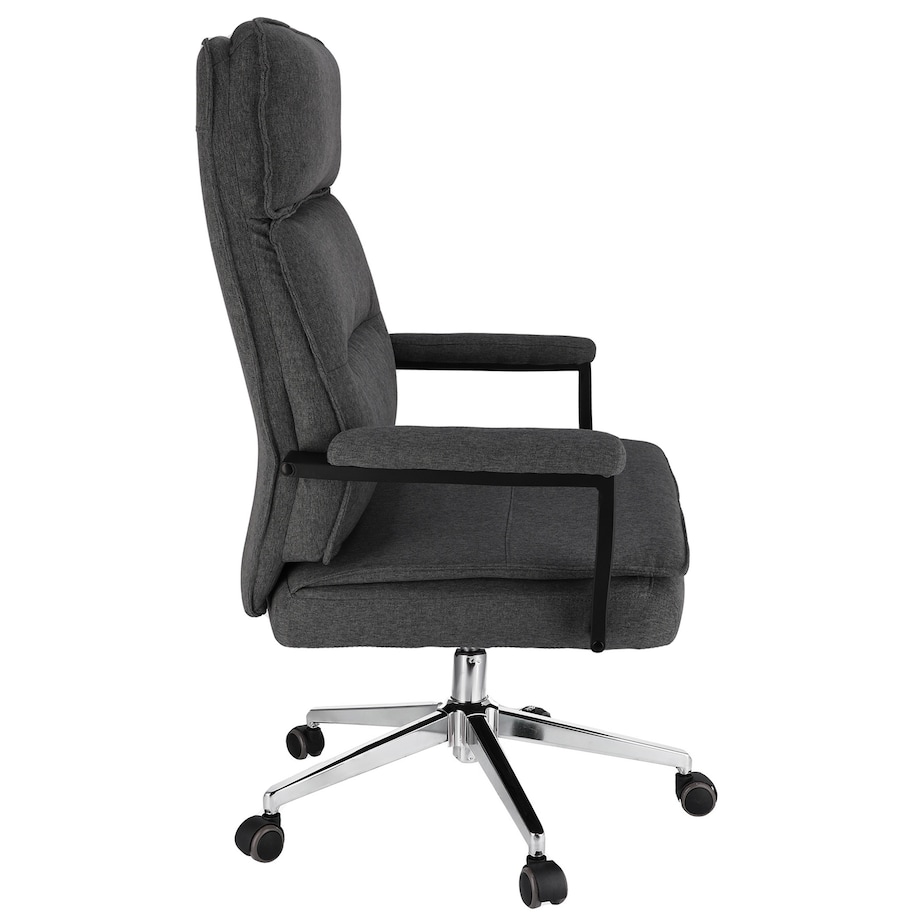 Fotel biurowy SEGO tkanina ciemny szary