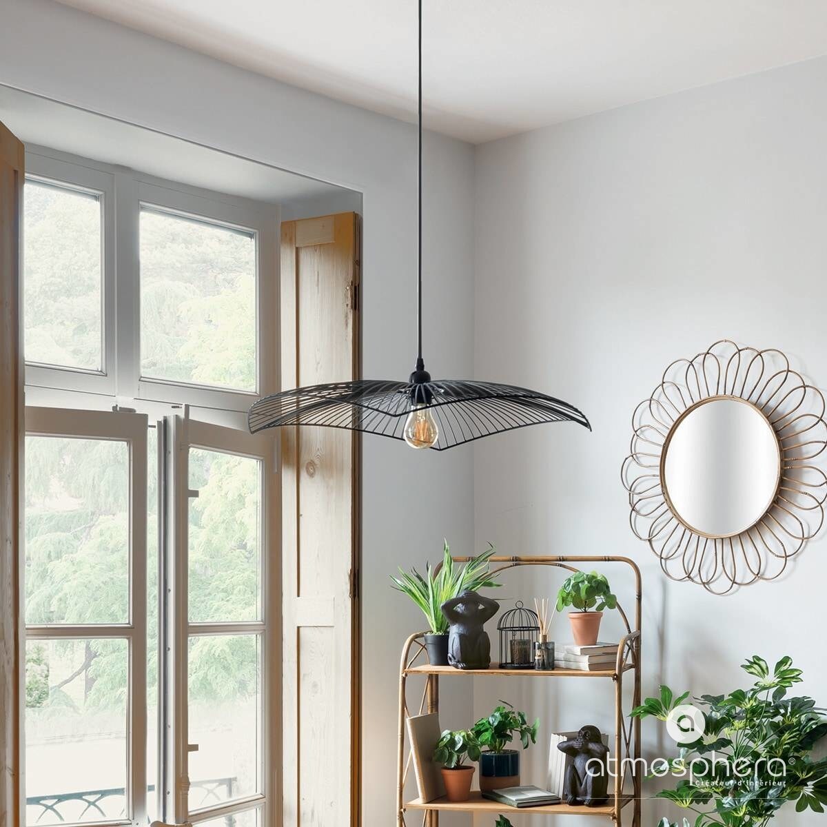 Lampa sufitowa CUZCO, metalowa, 58 cm