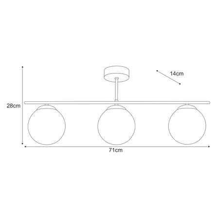 Lampa wisząca K-5792 z serii SAVIA