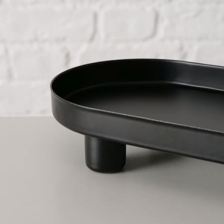 Taca dekoracyjna 28x10x3,7 cm FERCULUM czarna