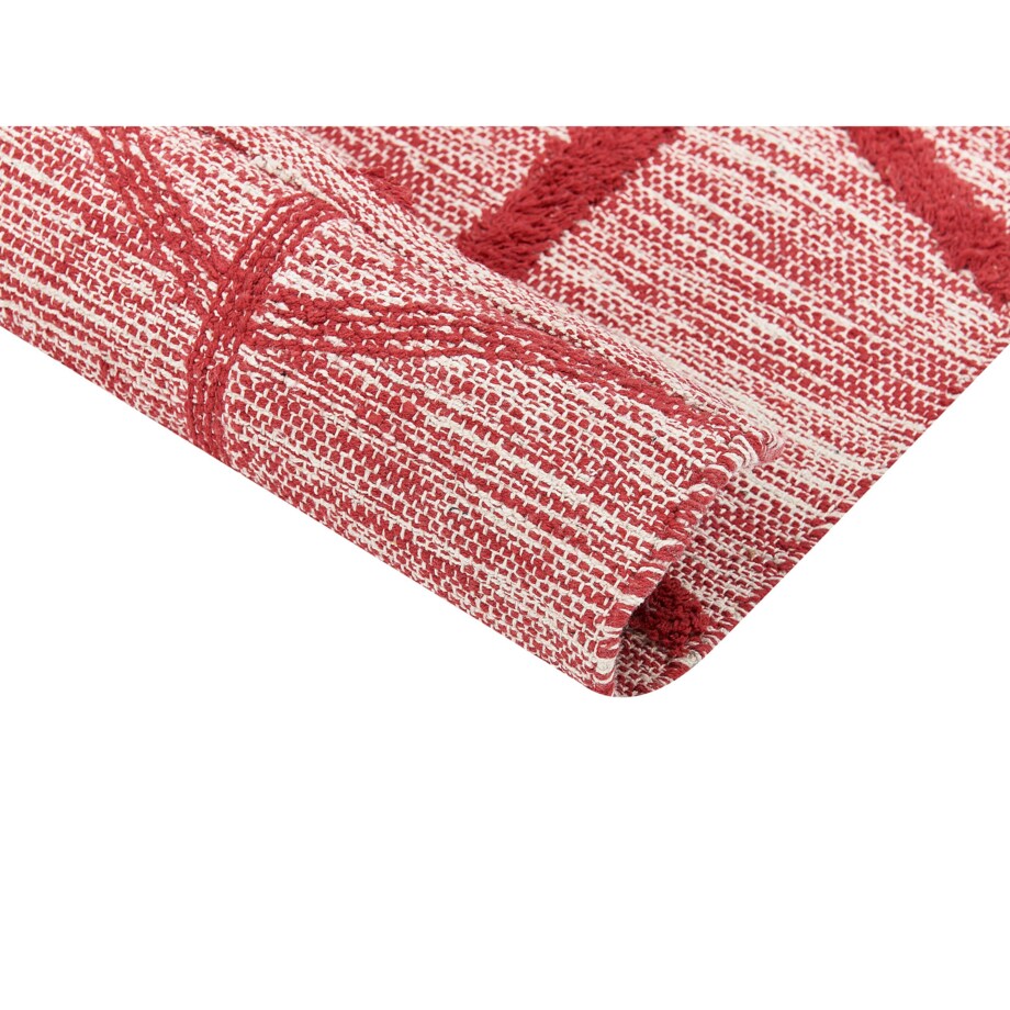 Dywan bawełniany 160 x 230 cm czerwony SIVAS