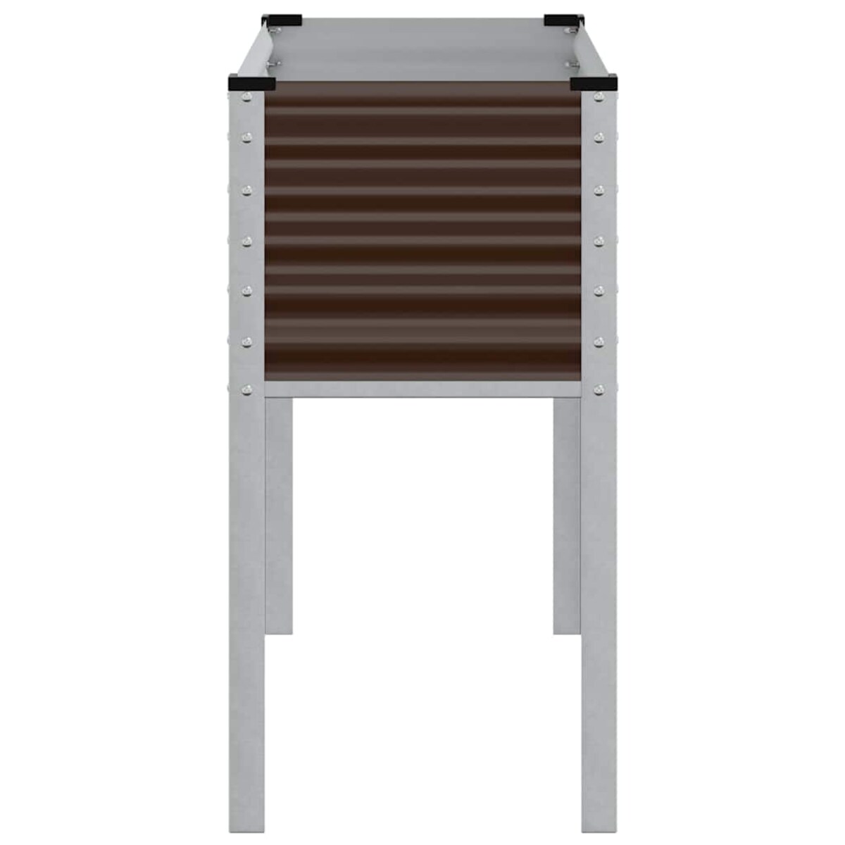 vidaXL Donica ogrodowa brązowa 100x45x90 cm stalowa