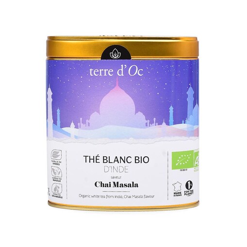 Herbata biała w puszce India Chai Masala, 50 g, terre d'Oc