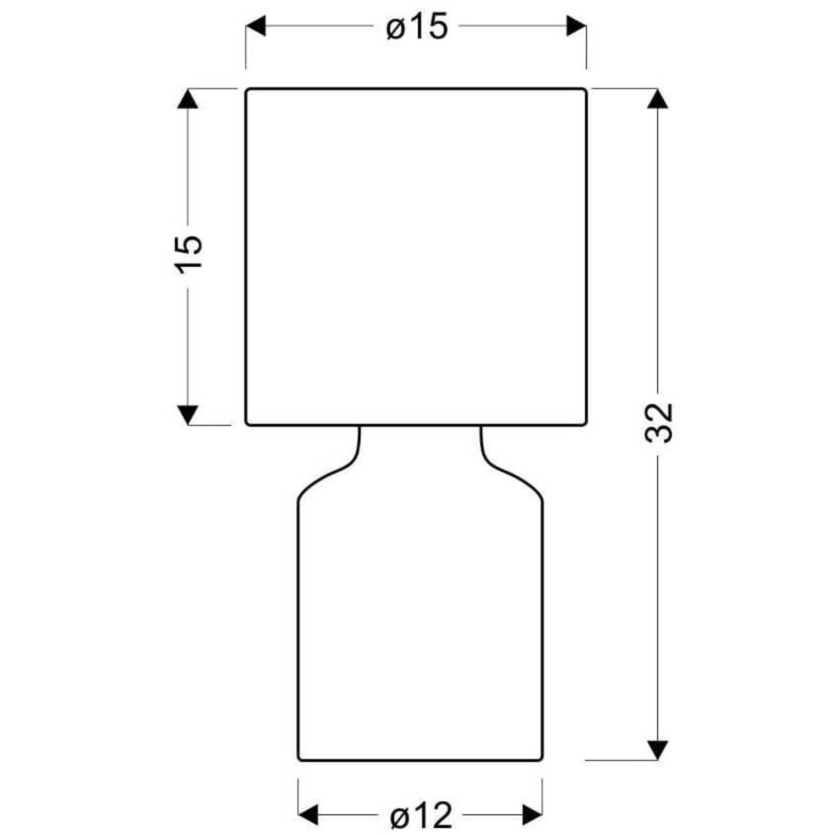 Stołowa lampka ceramiczna Iner 41-79848 Candellux abażurowa biała