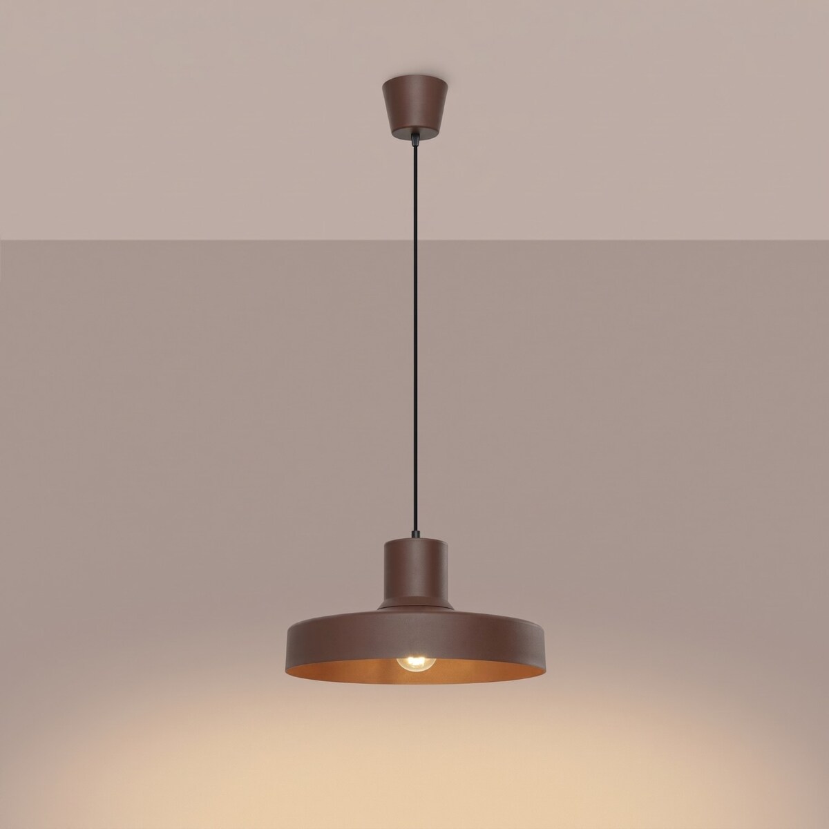 Lampa wisząca BILO brązowa