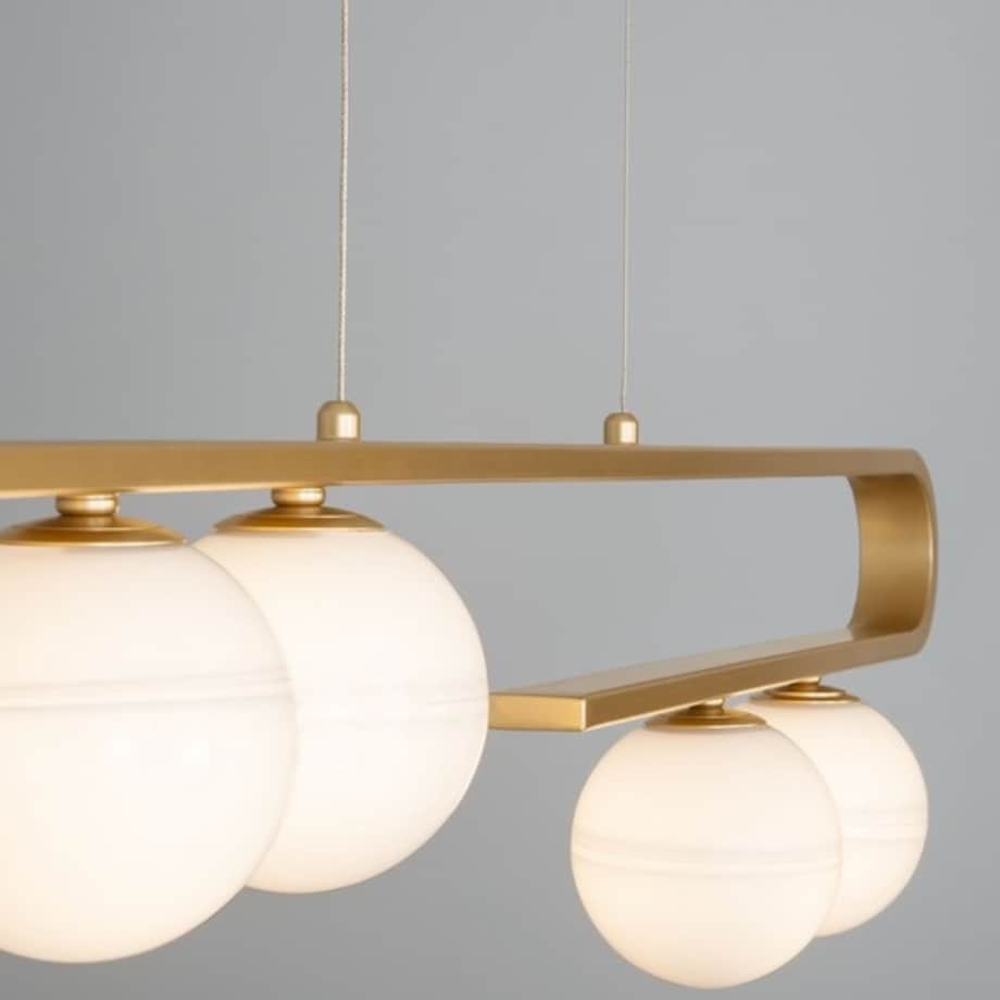 Nowoczesna lampa Perez LE41748 szklane kule balls złota