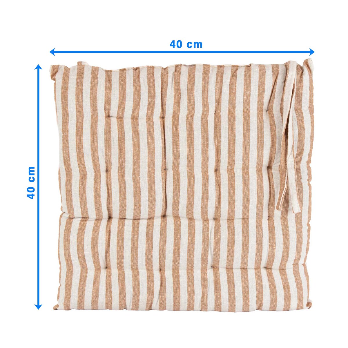 Poduszka Na Krzesło Ogrodowe Do Domu Na Taras 40X40 Cm Jasnobrązowe