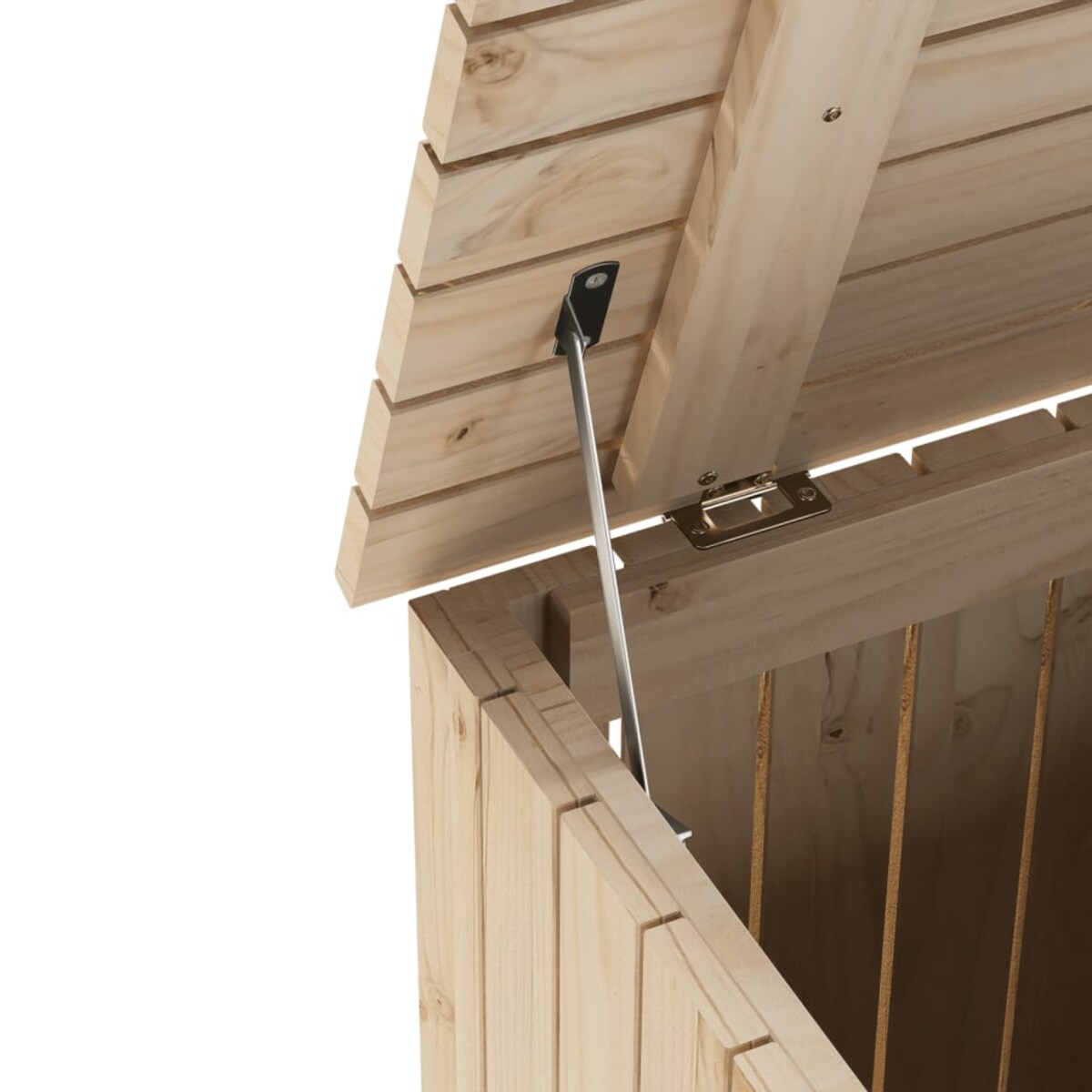 vidaXL Kosz na pranie RANA, z kółkami, 45x45x64 cm, drewno sosnowe